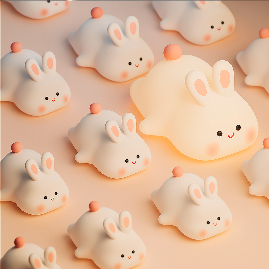 Flambery Lazy Bunny - Rabbit Lamp