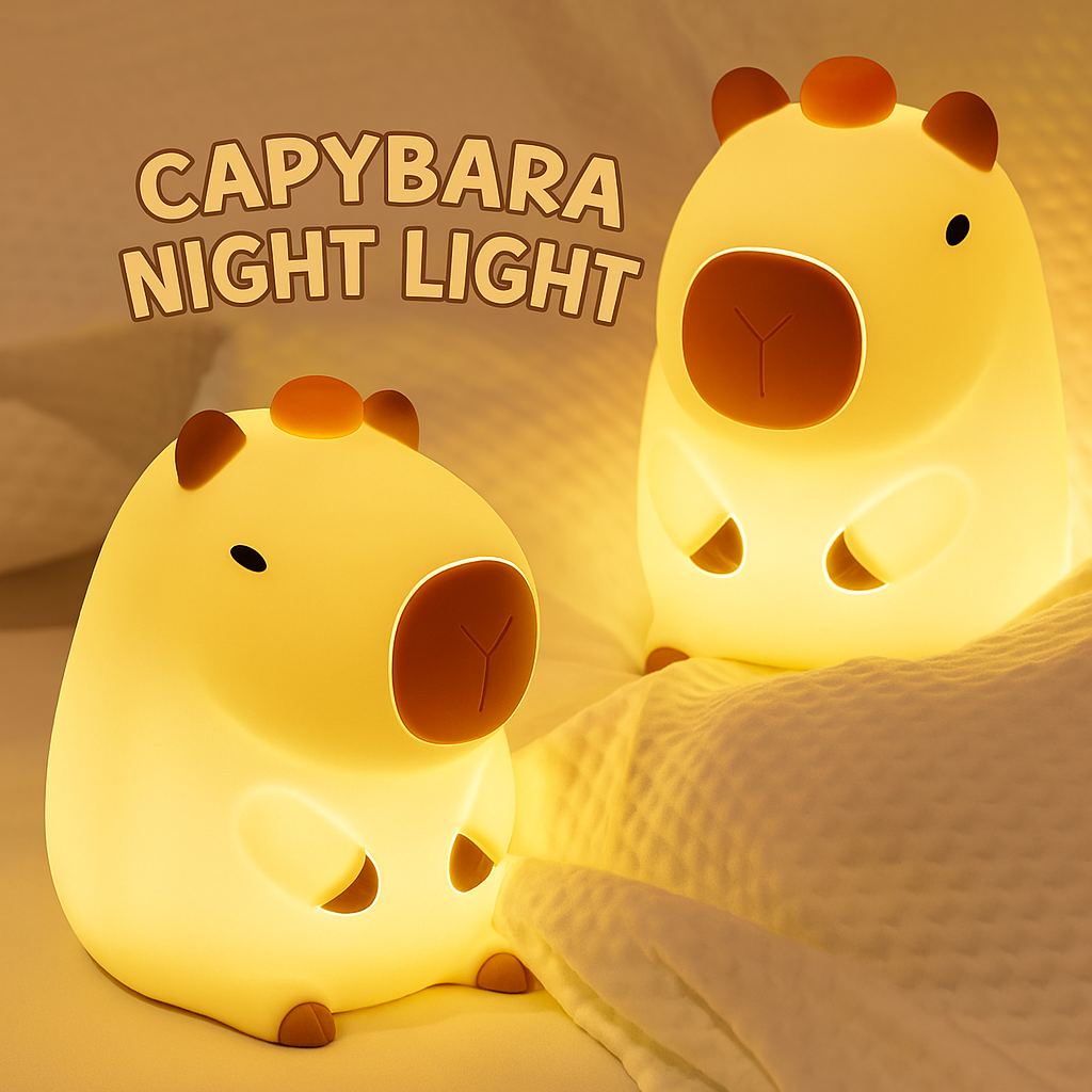 Flambery Sleepy Capybara Lamp