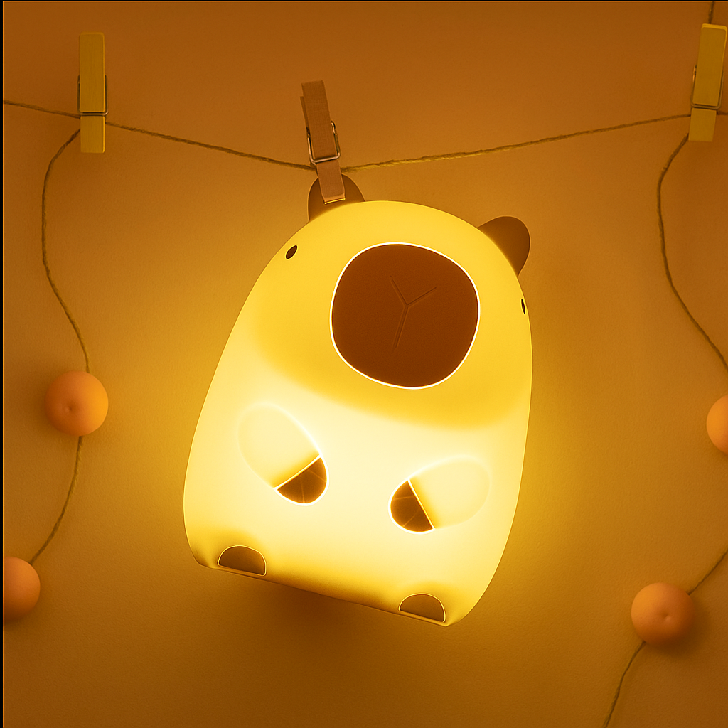 Flambery Sleepy Capybara Lamp