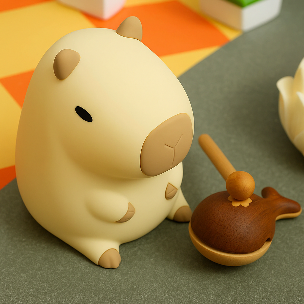 Flambery Sleepy Capybara Lamp