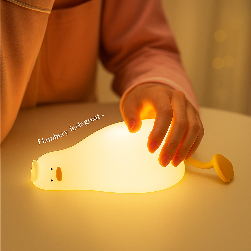 Flambery Sleepy Duck Lamp