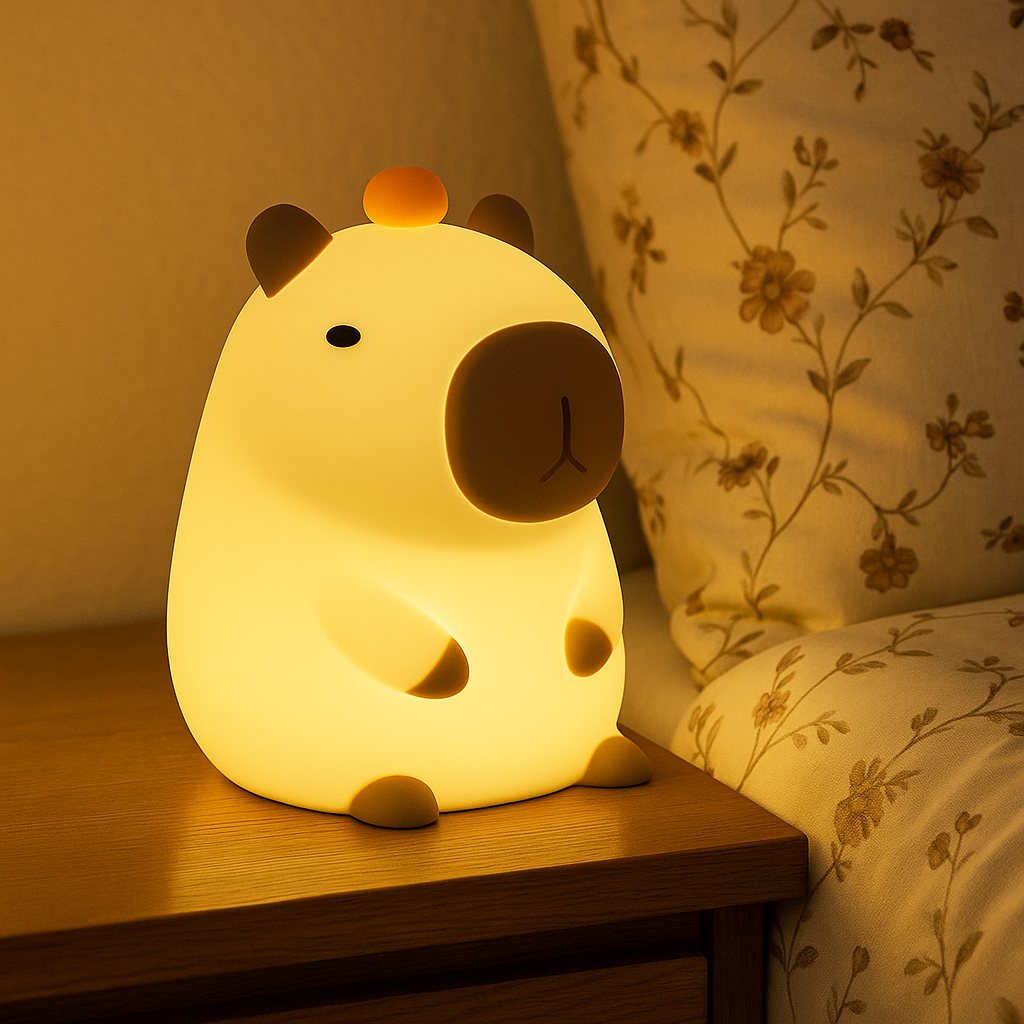 Flambery Sleepy Capybara Lamp