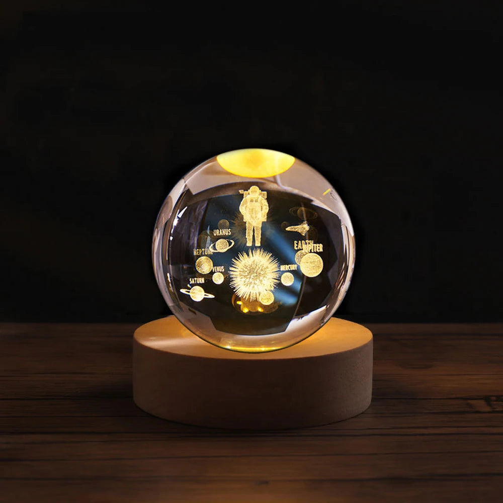 Flambery Crystal Ball Lamp