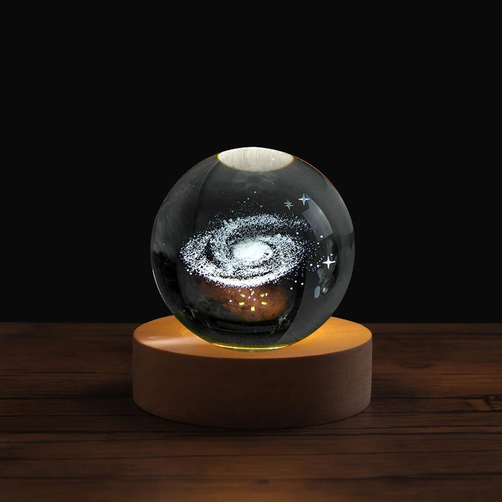 Flambery Crystal Ball Lamp