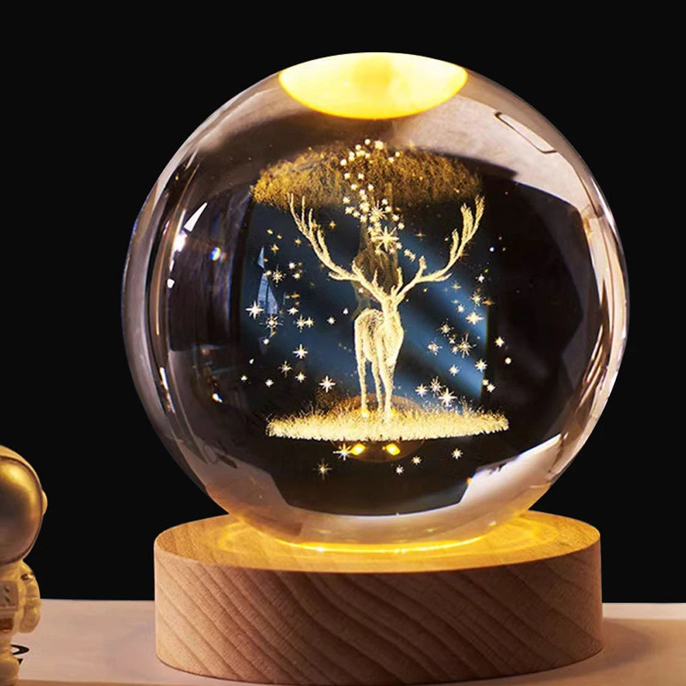 Flambery Crystal Ball Lamp