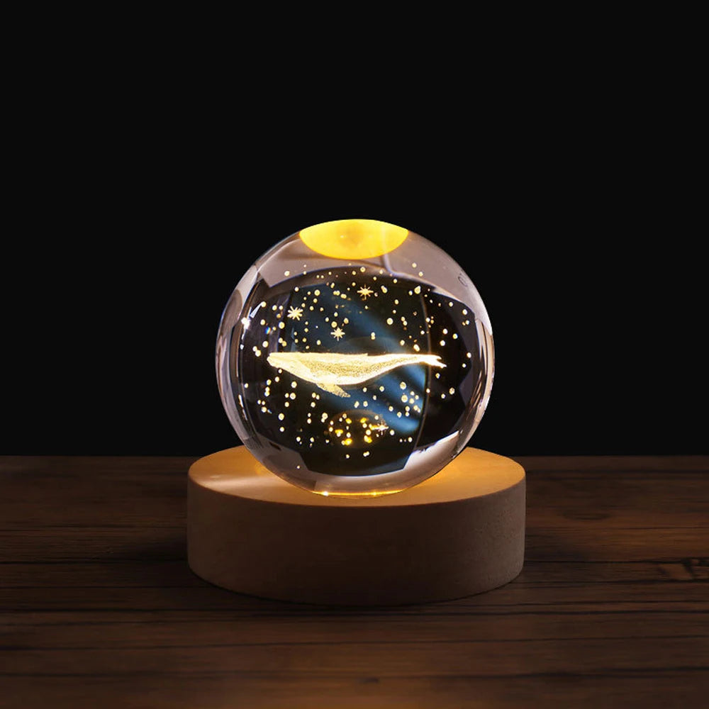 Flambery Crystal Ball Lamp