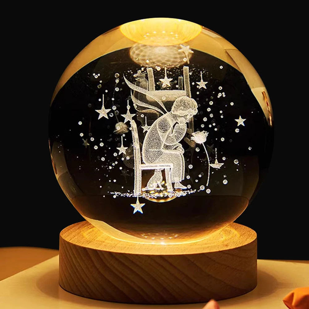 Flambery Crystal Ball Lamp