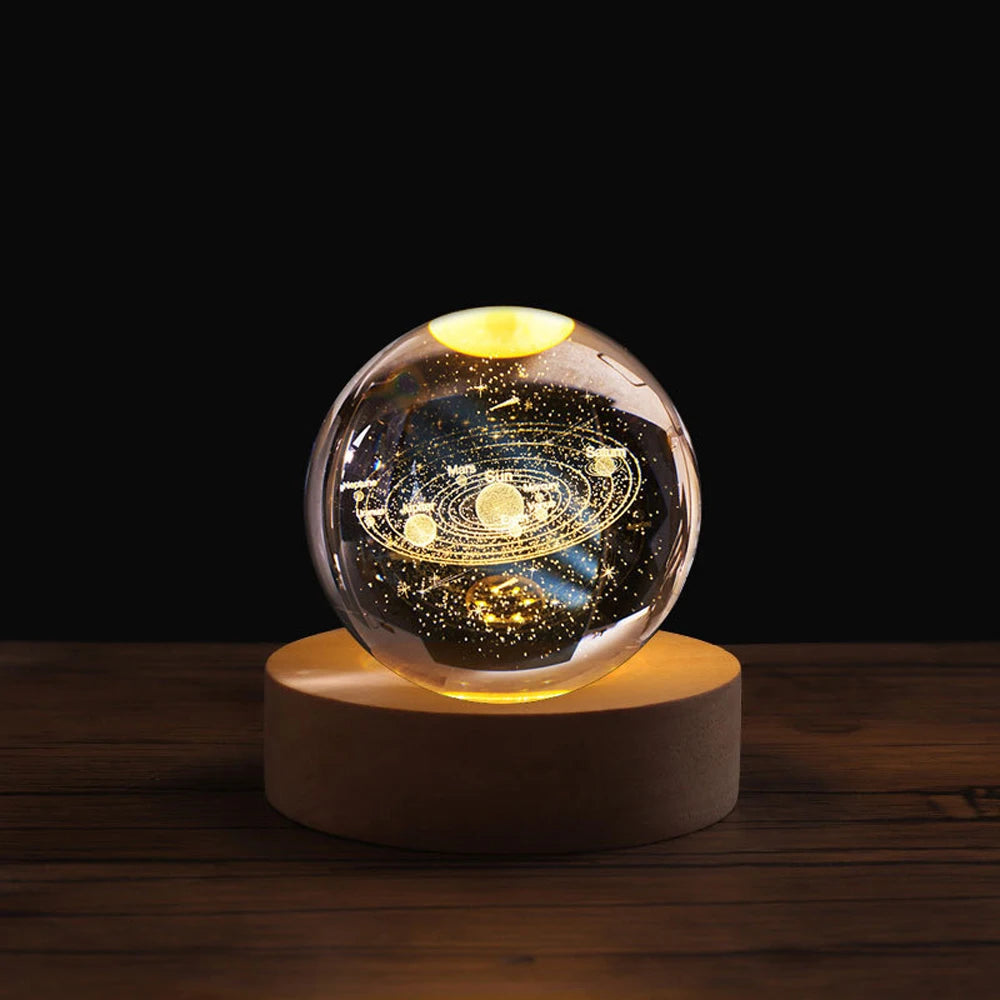 Flambery Crystal Ball Lamp