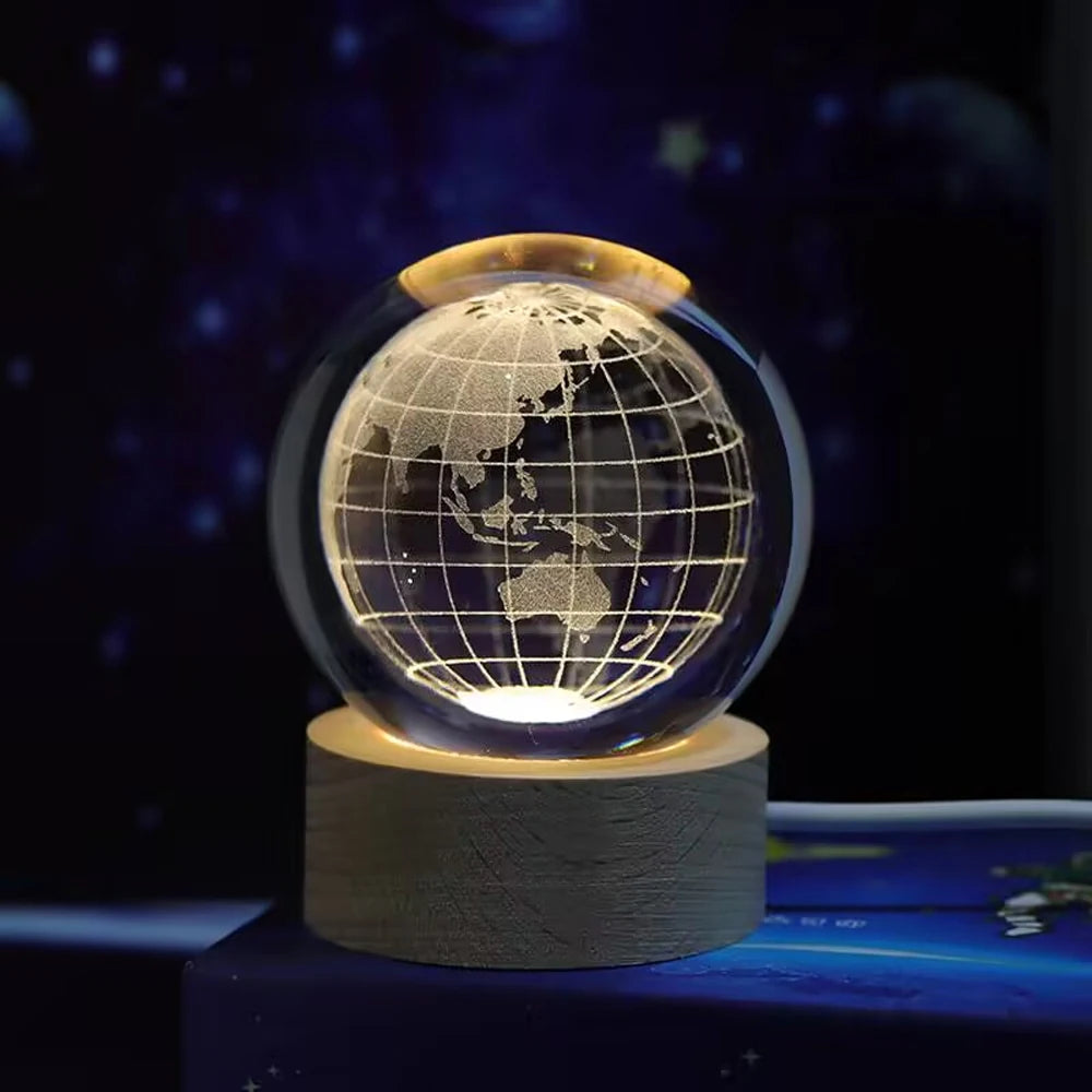 Flambery Crystal Ball Lamp