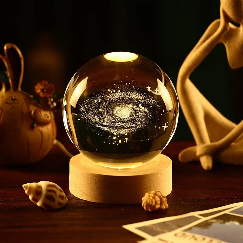 Flambery Crystal Ball Lamp
