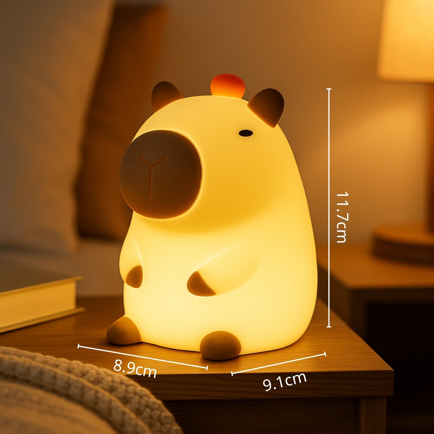 Flambery Sleepy Capybara Lamp