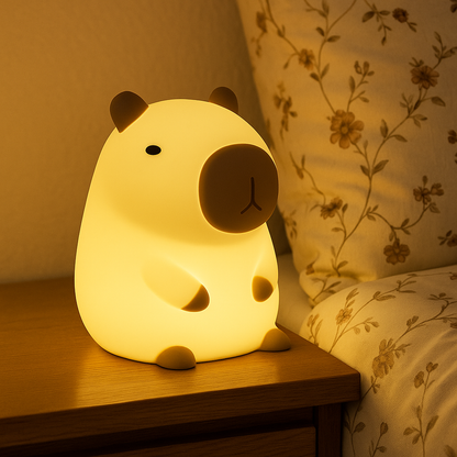 Flambery Sleepy Capybara Lamp