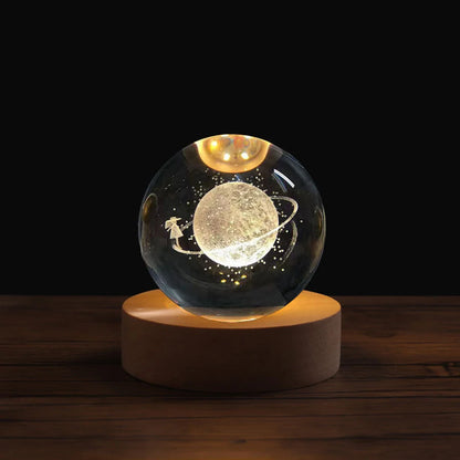 Flambery Crystal Ball Lamp