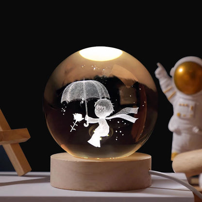 Flambery Crystal Ball Lamp
