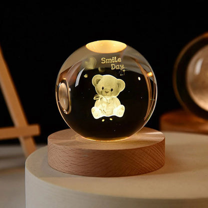 Flambery Crystal Ball Lamp